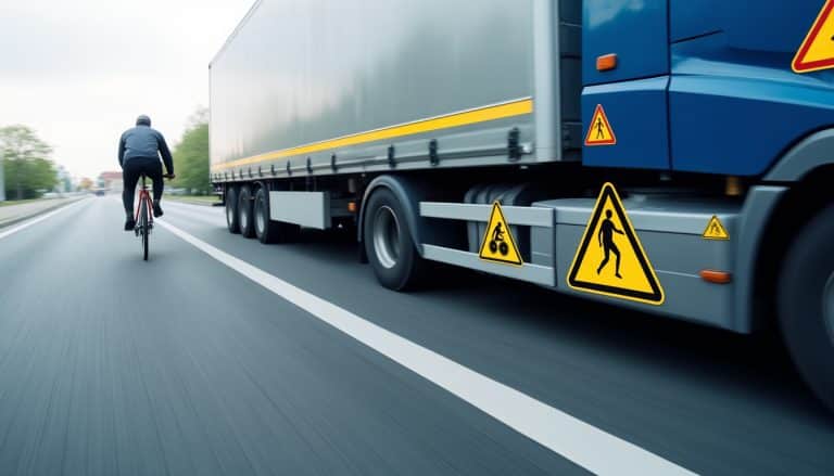 Angles morts : la signalisation obligatoire sur les poids lourds